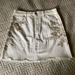 Embroidered Mini Skirt